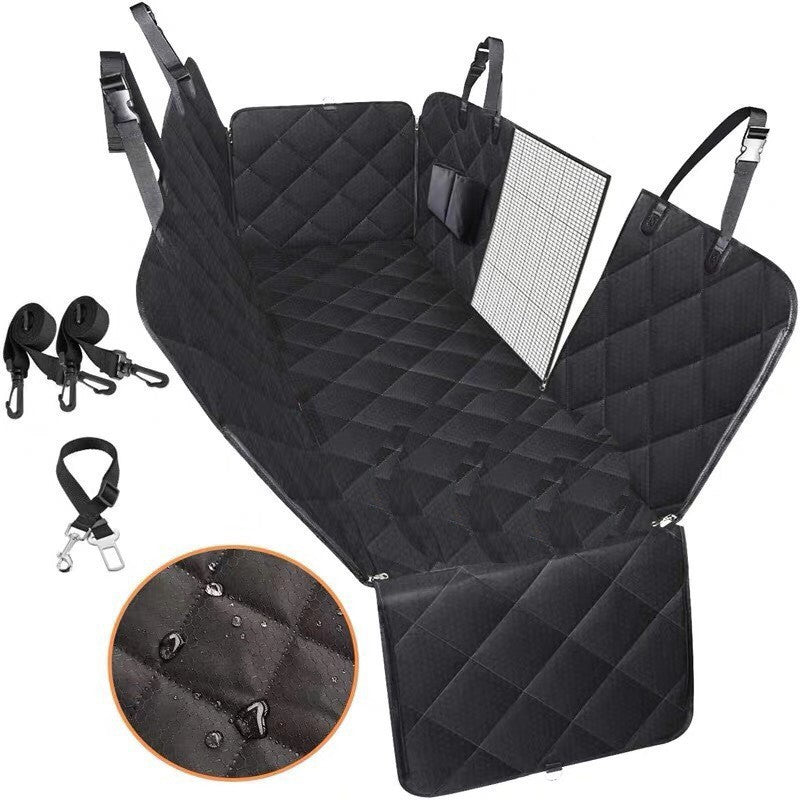 Dog Car Seat Hammock with Mesh Window