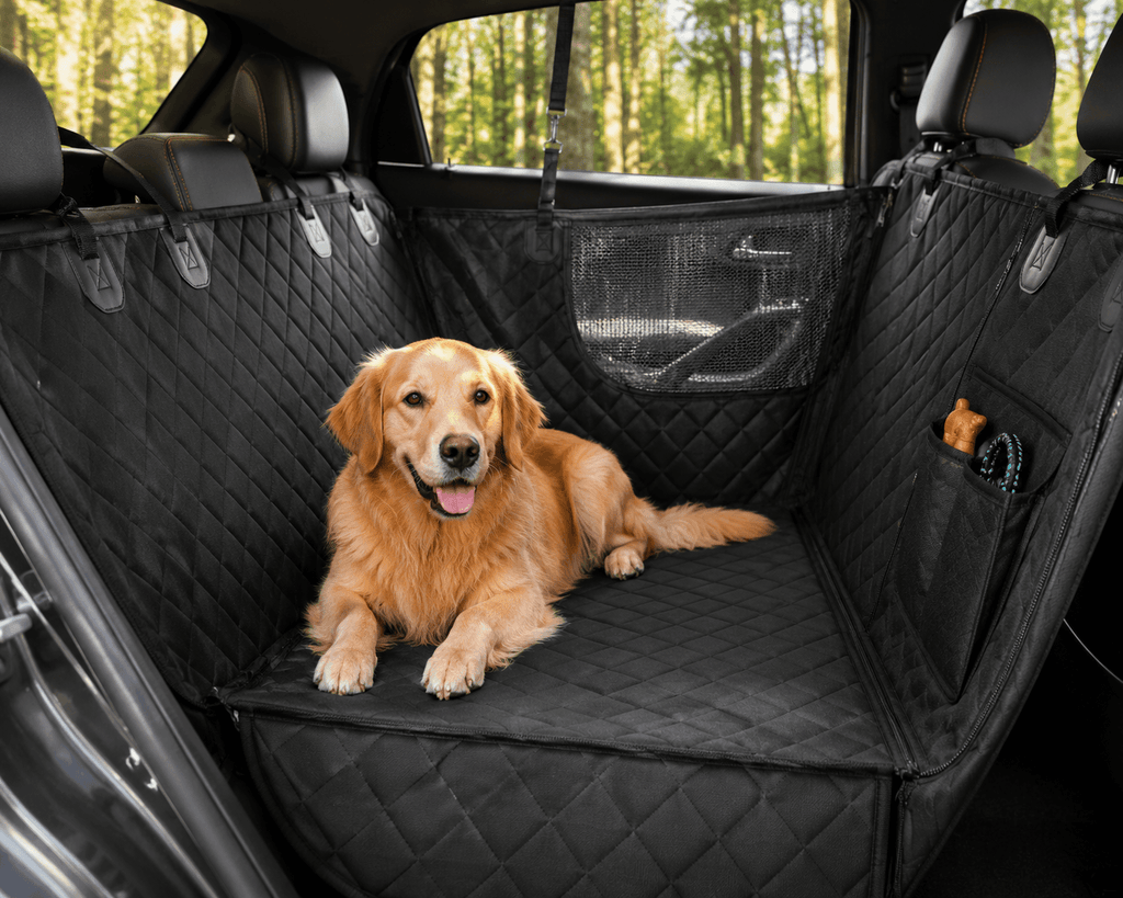 Dog Car Seat Hammock with Mesh Window