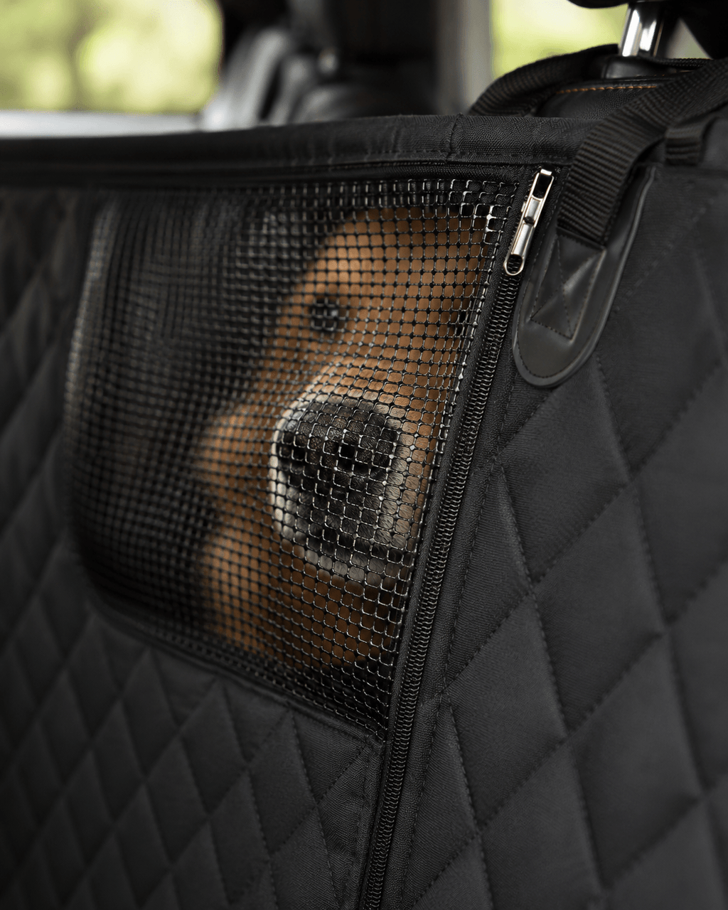 Dog Car Seat Hammock with Mesh Window