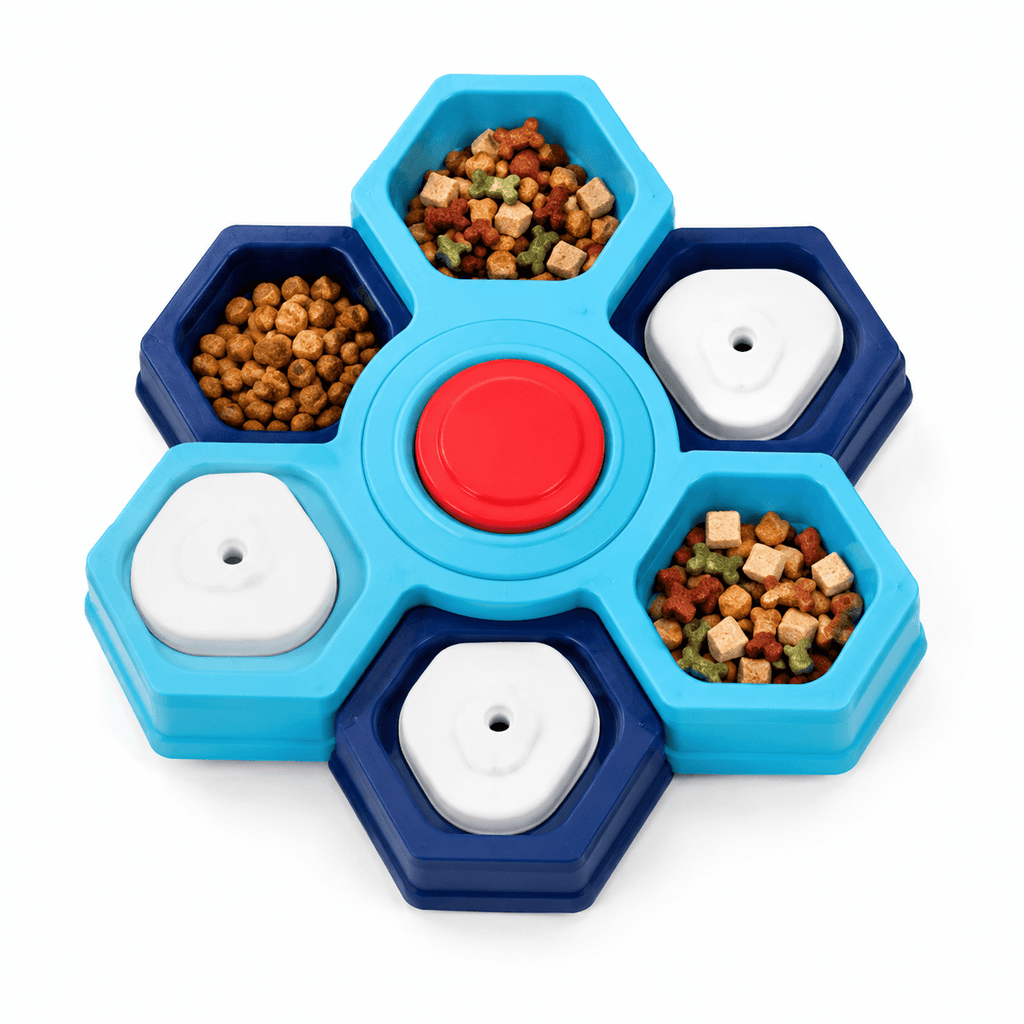 4-Layer Puzzle Slow Feeder Bowl for Dogs