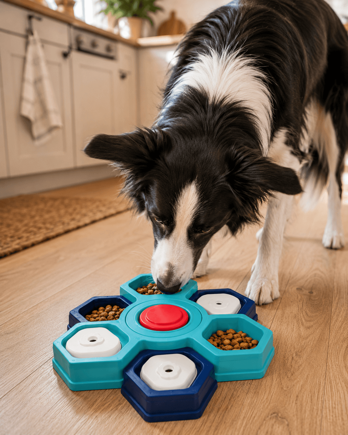 4-Layer Puzzle Slow Feeder Bowl for Dogs