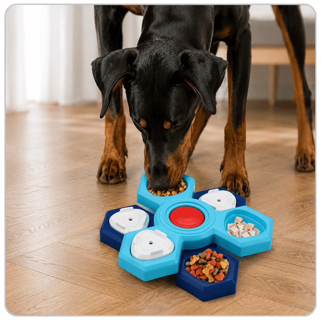 4-Layer Puzzle Slow Feeder Bowl for Dogs