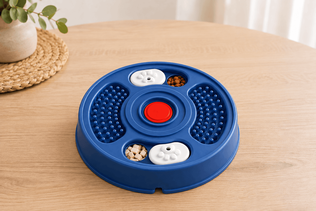 2-in-1 Slow Feeder & Lick Mat Bowl for Dogs