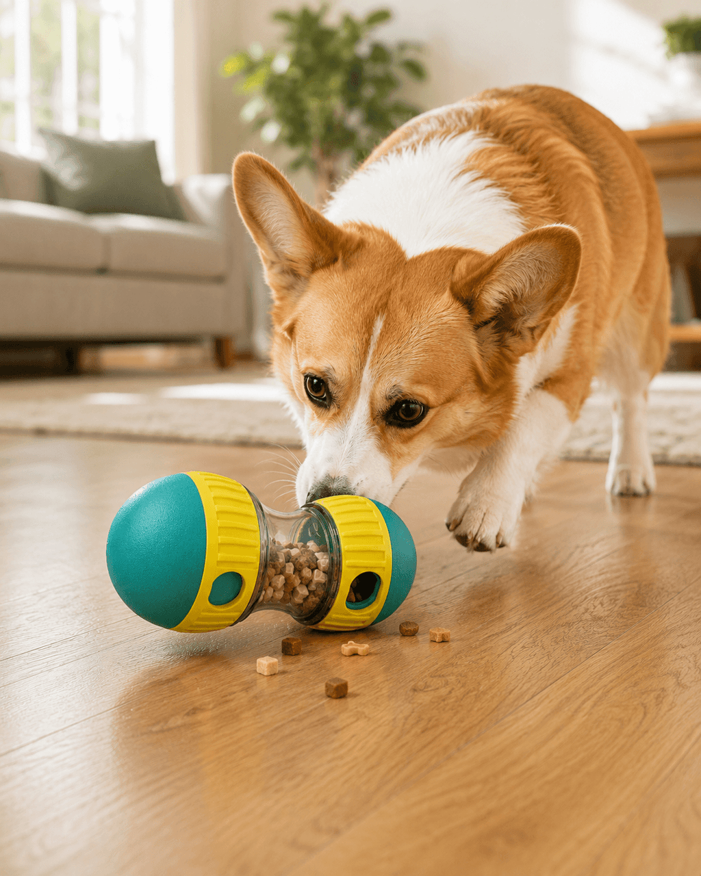 Adjustable Treat Dispensing Puzzle Ball for Dogs